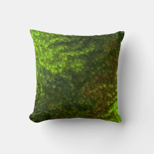 Woodland Camo Throw Pillow (Front)
