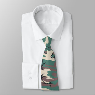 Woodland Camo Tie
