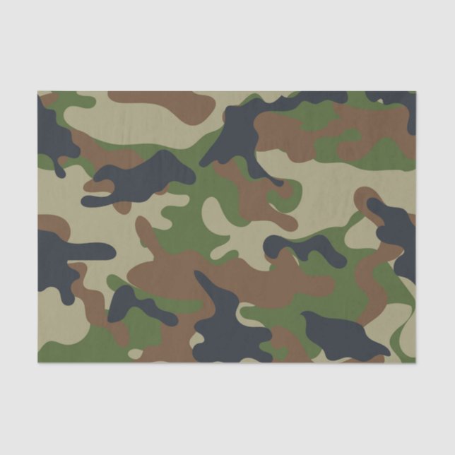 Woodland Camo Tissue Paper (Front)
