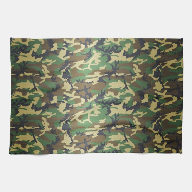 Woodland Camo Towel (Horizontal)