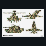 Woodland Camo Wall Decal<br><div class="desc">Woodland camo texture. Woodland camouflage texture for great military gifts and great gifts for soldiers, patriots and veterans.</div>