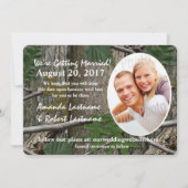 Woodland Camoufage Save the Date Invitation (Front)