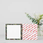 Woodland Camouflage Background Template (Standing Front)