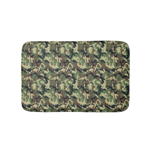 Woodland Camouflage Bath Mat