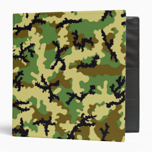 Woodland camouflage binder