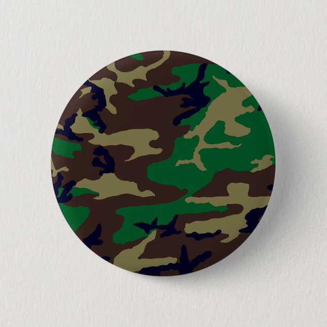 Woodland Camouflage Button (Front)