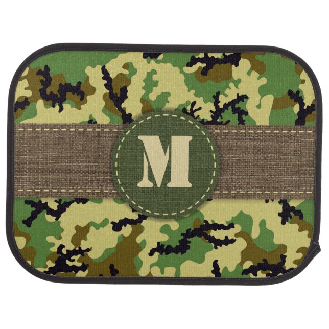 Woodland camouflage car floor mat (Rear)