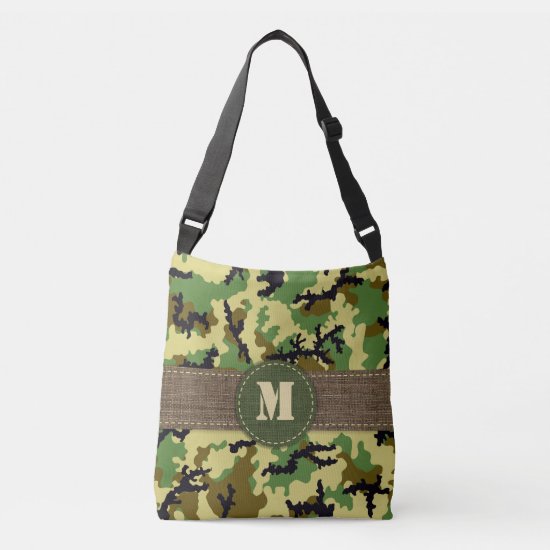 Woodland camouflage crossbody bag