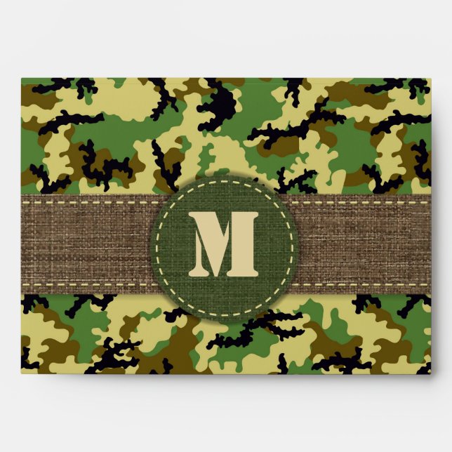 Woodland camouflage envelope (Front)