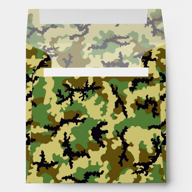 Woodland camouflage envelope (Back (Bottom))