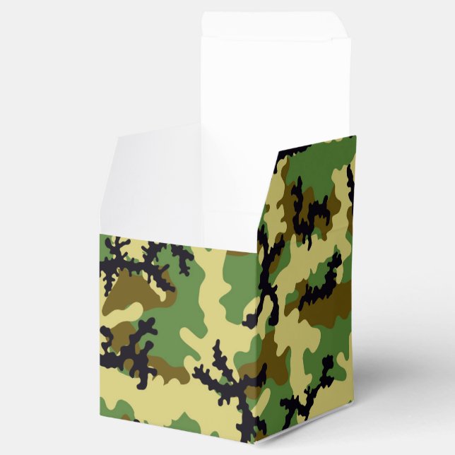Woodland camouflage favor boxes (Opened)