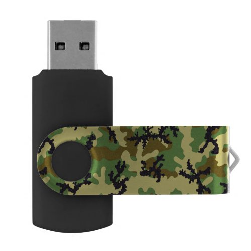 Woodland camouflage flash drive