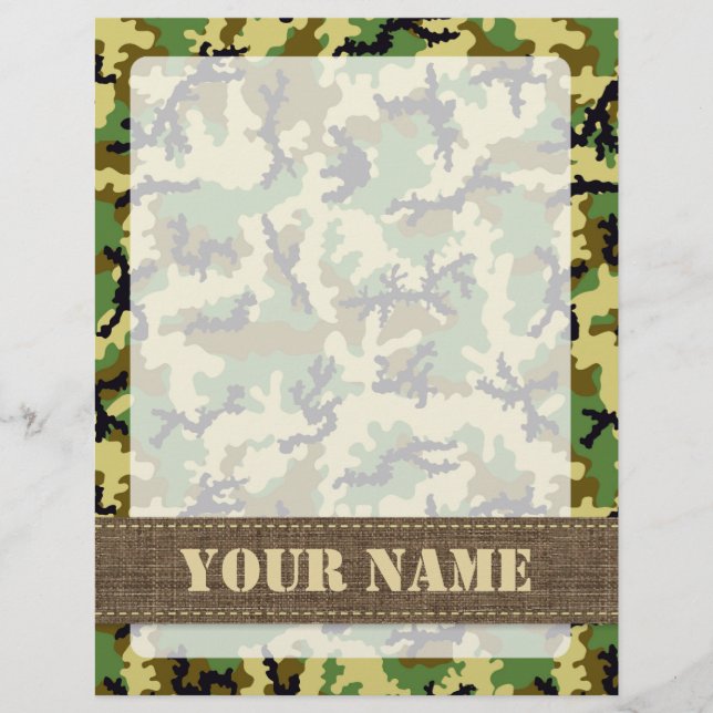 Woodland camouflage flyer (Front)