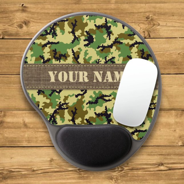 Woodland camouflage gel mouse pad (Creator Uploaded)