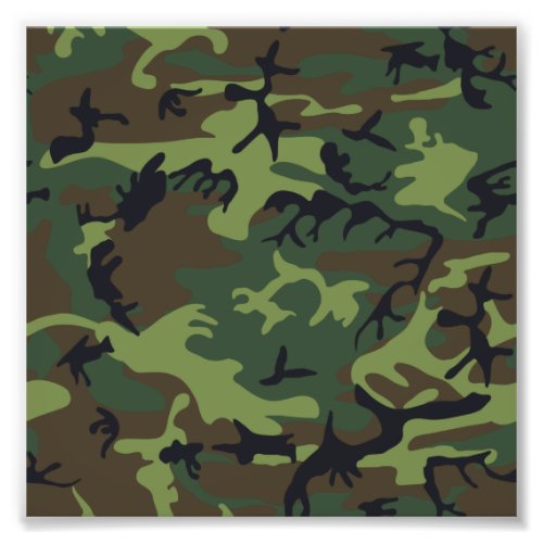 Woodland Camouflage II Photo Print
