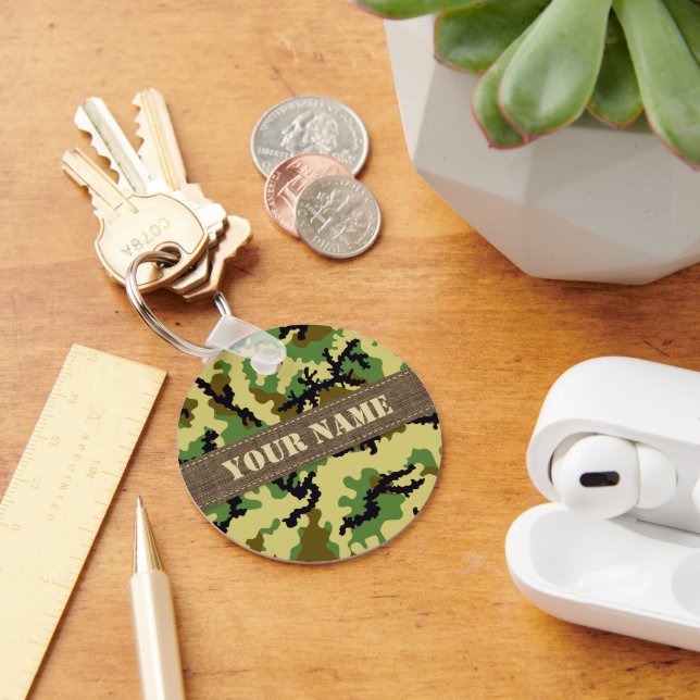 Woodland camouflage keychain (Desk)