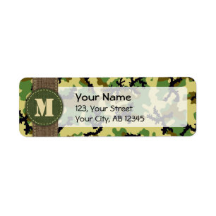 Woodland camouflage label