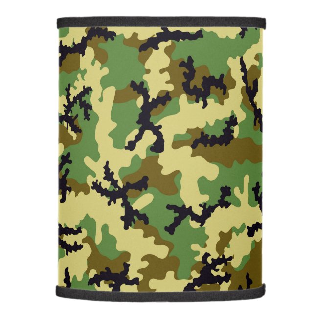 Woodland camouflage lamp shade (Right)