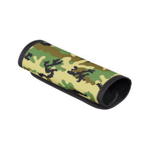 Woodland camouflage luggage handle wrap