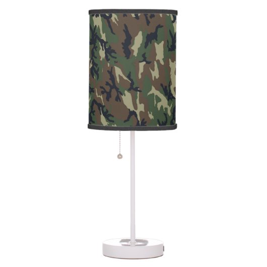 Woodland Camouflage Military  Table Lamp (Right)