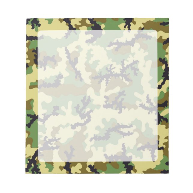 Woodland camouflage notepad (Front)