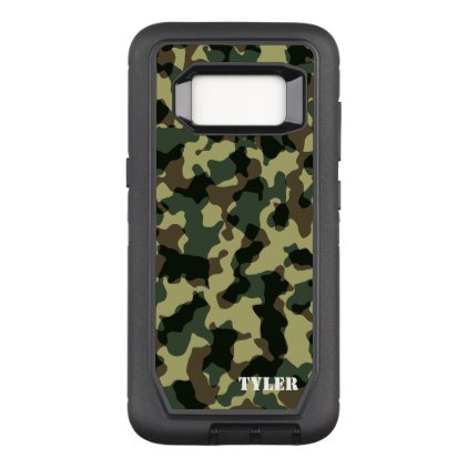 Woodland Camouflage OtterBox Defender Samsung Galaxy S8 Case