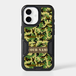 Woodland camouflage iPhone 17 case