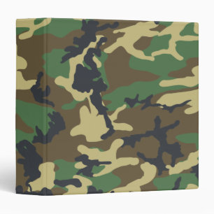 Woodland Camouflage pattern Binder