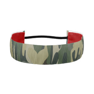 Woodland Camouflage Pattern Tactical Military Camo Athletic Headband