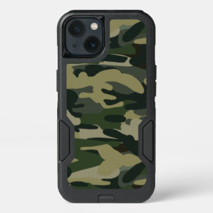 Woodland Camouflage Pattern Tactical Military Camo iPhone 13 Case