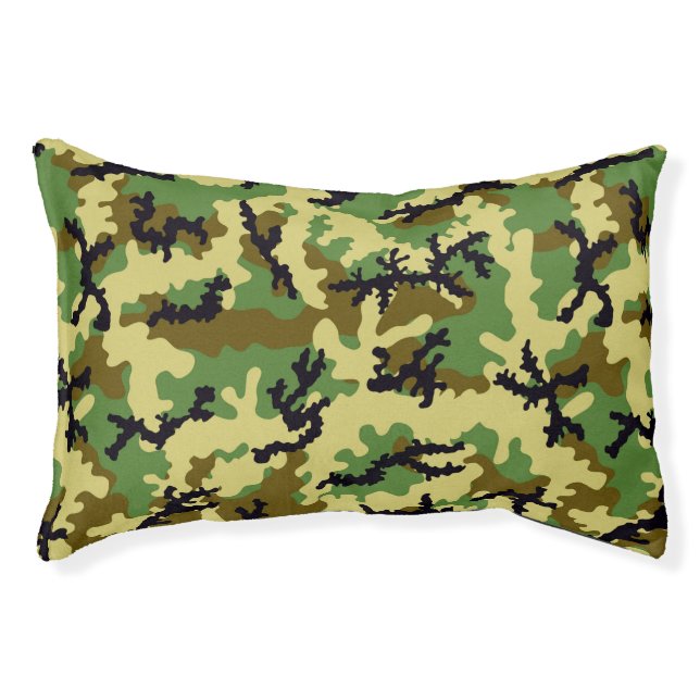 Woodland camouflage pet bed (Front)