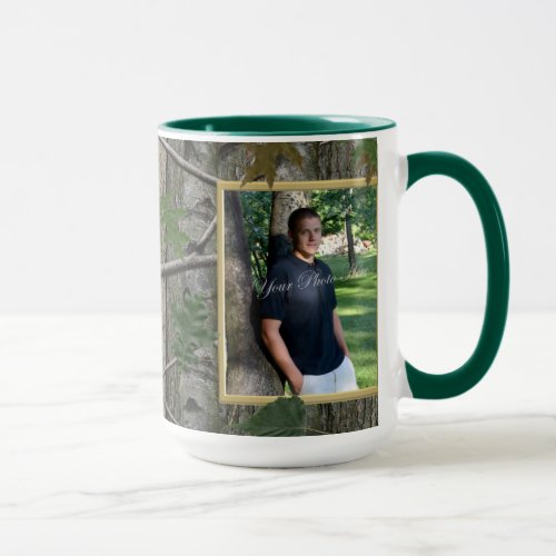 Woodland Camouflage Photo Mug