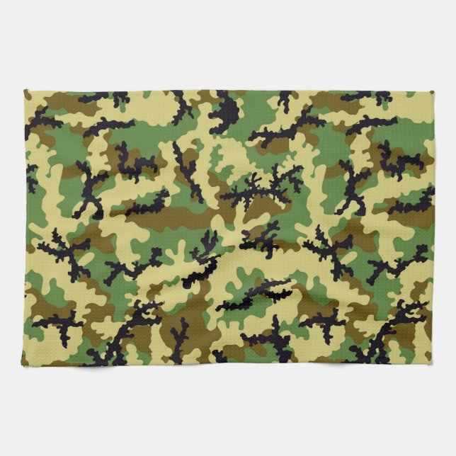 Woodland camouflage towel (Horizontal)