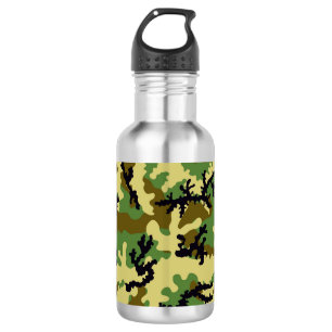 Woodland camouflage water bottle