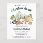 Woodland Camping Couples Baby Shower Invitation (Front)