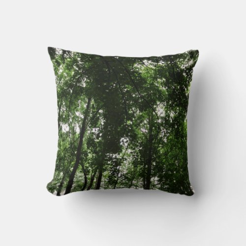 Woodland Canopy 01 Throw Pillow