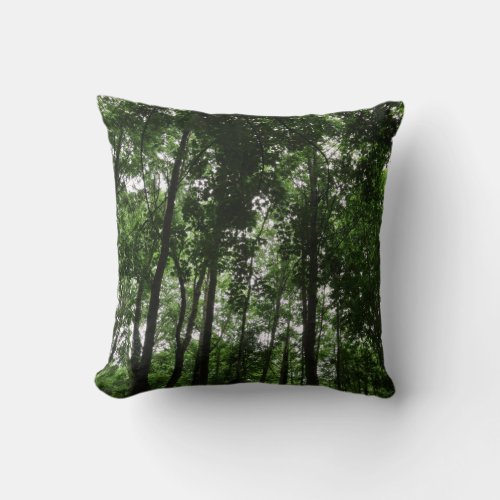 Woodland Canopy 02 Throw Pillow