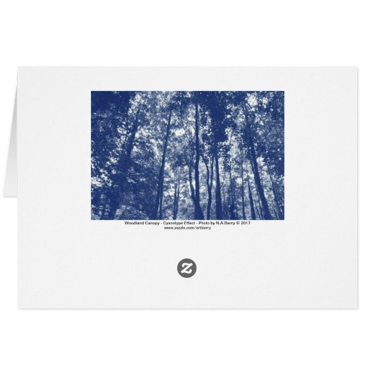 Woodland Canopy - Cyanotype Effect (Back Horizontal)