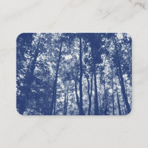 Woodland Canopy _ Cyanotype Effect Business Card