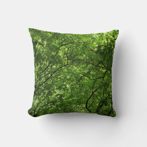 Woodland Canopy Throw Pillow