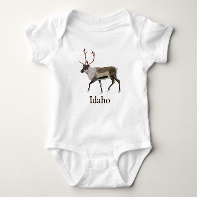 Woodland Caribou Baby Bodysuit (Front)