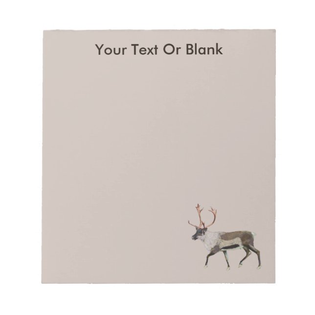 Woodland Caribou Notepad (Front)