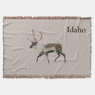 Woodland Caribou Throw Blanket