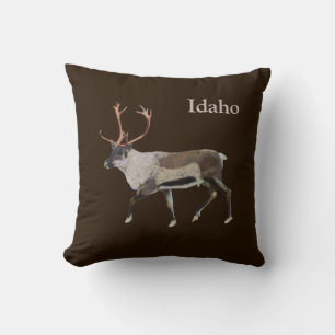 Woodland Caribou Throw Pillow