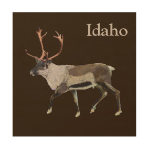Woodland Caribou Wood Wall Art