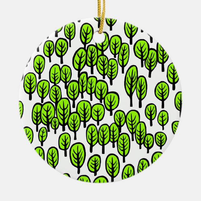 Woodland Ceramic Ornament (Front)