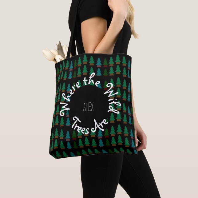 Woodland Children's Book Inspired Diaper Bag Tote (Close Up)