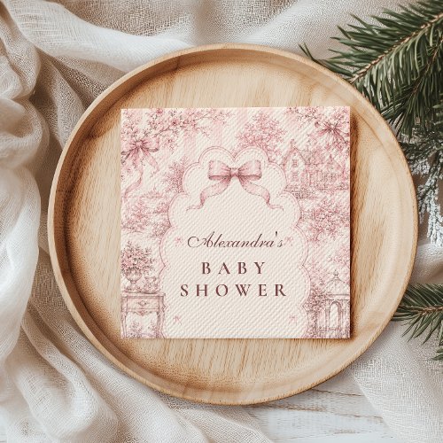 Woodland Christmas Baby Shower Napkins
