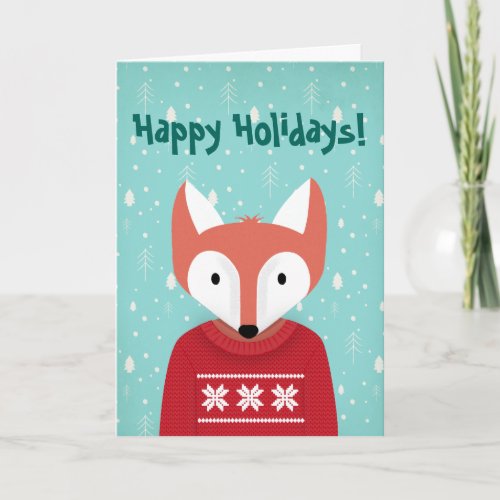 Woodland Christmas Folded Card