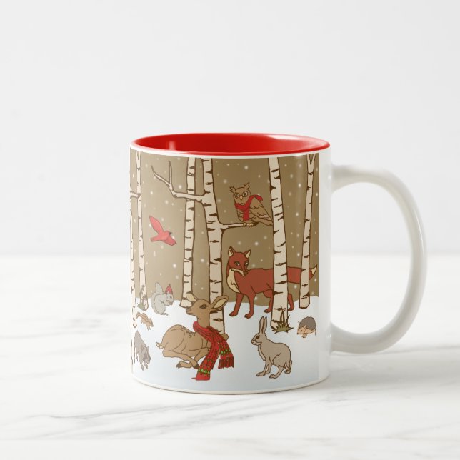 Woodland Christmas Mug (Right)
